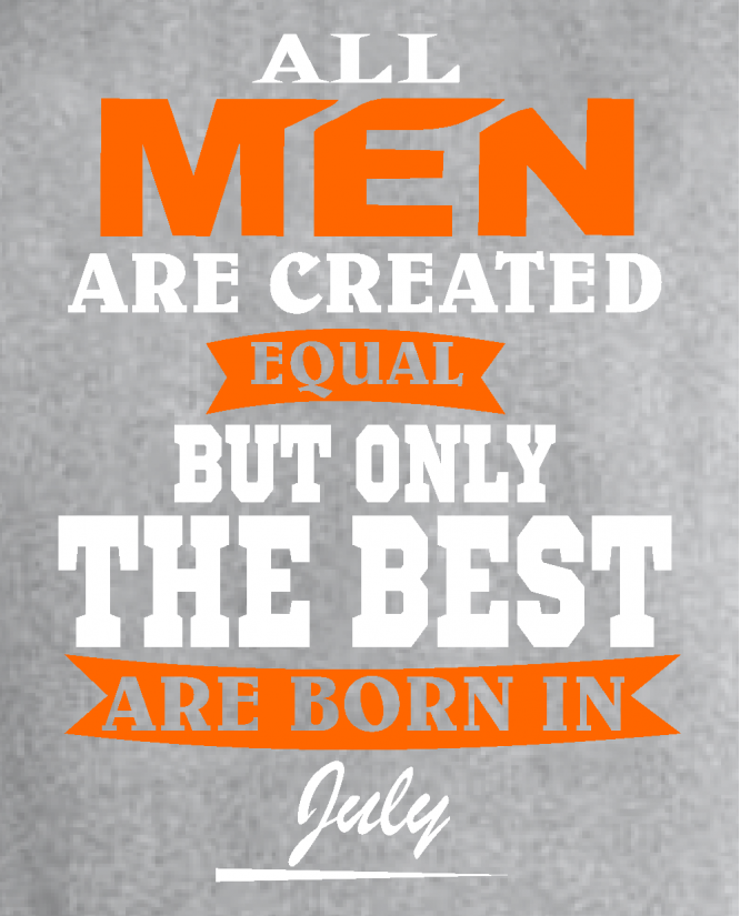 All men in July